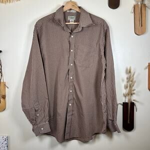L.L. Bean Men's Large Long Sleeve Wrinkle Resistant Dress Shirt